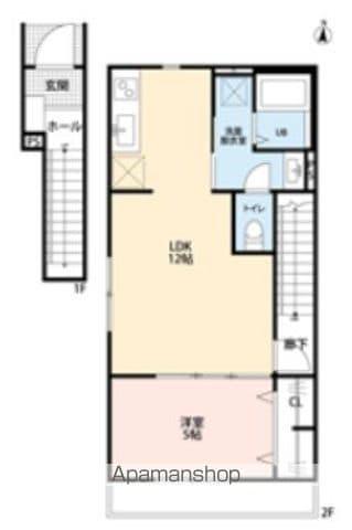 リーブルファイン柏高田(1LDK/2階)の間取り写真