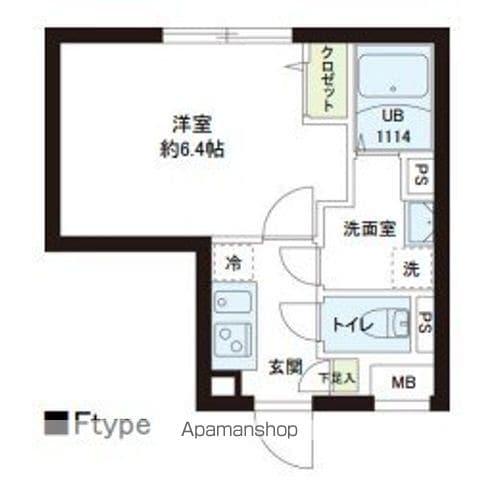 レピュア小石川レジデンス(1K/5階)の間取り写真