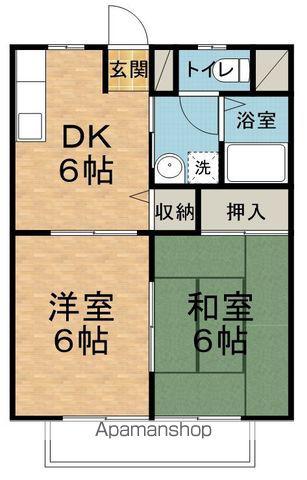 サンガーデンみずほ(2DK/1階)の間取り写真