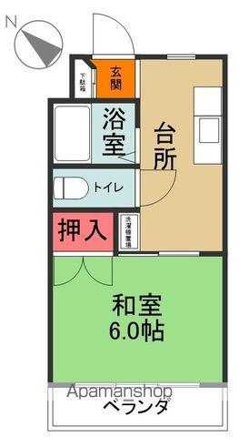 ネモトハイツ(1K/3階)の間取り写真