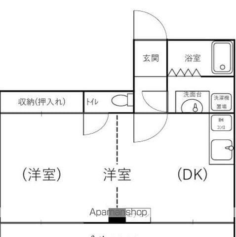 ビアンHAMADA(ワンルーム/5階)の間取り写真