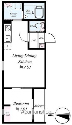GRADUS八千代台Ⅳ(1LDK/2階)の間取り写真