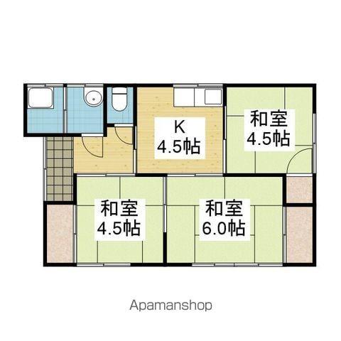 伊予鉄道横河原線 北久米駅 徒歩20分 1階建 築43年(3K)の間取り写真