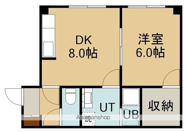 ピアコート21(1DK/3階)の間取り写真