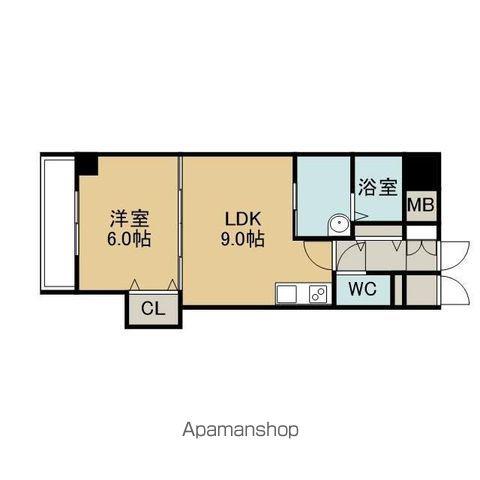 SKY VILLAGE(1LDK/7階)の間取り写真