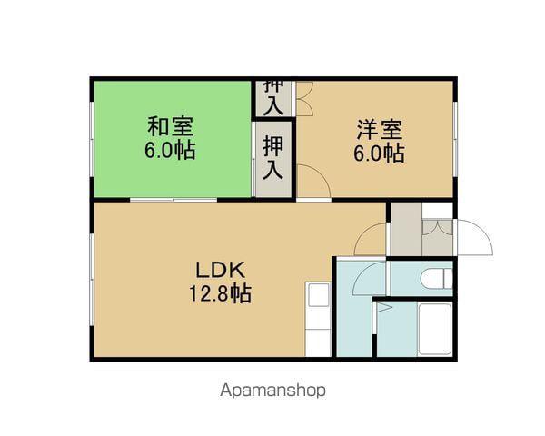 パレスラフォーレ(2LDK/2階)の間取り写真