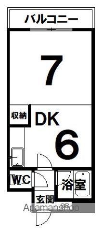 ノースコートサンスイ(1DK/7階)の間取り写真