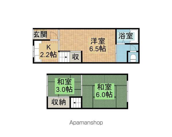 貸家(豊南町西1−3−7)(3K)の間取り写真