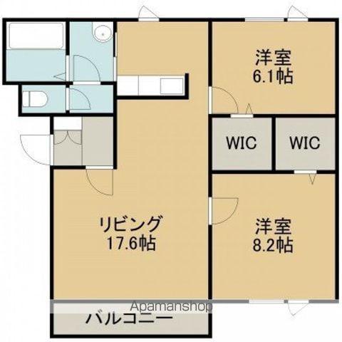 ビラミカエルNO.7(2LDK/1階)の間取り写真