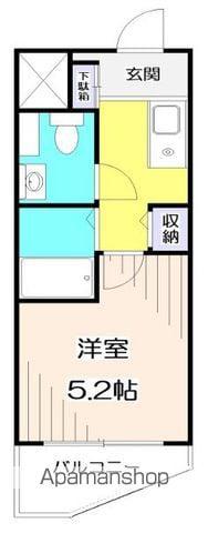 AIFORT.氷川台(1K/2階)の間取り写真