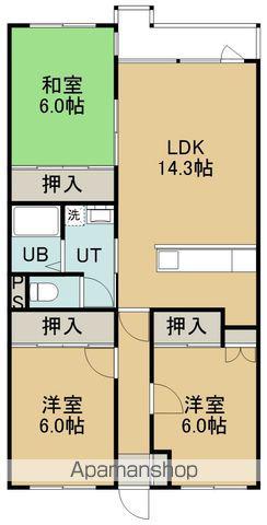 メゾン宮前(3LDK/2階)の間取り写真