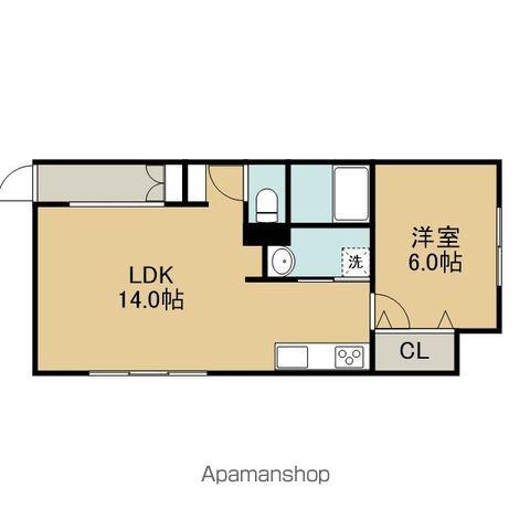 RACTASⅠ(1LDK/1階)の間取り写真