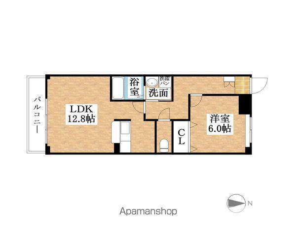 BLAU・BERG(1LDK/3階)の間取り写真