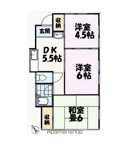 つくばエクスプレス 八潮駅 バス乗車時間:9分 下二丁目バス停で下車 徒歩3分 1階建 築42年(3K)の間取り写真