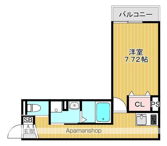ネオソフィア国立(1K/1階)の間取り写真
