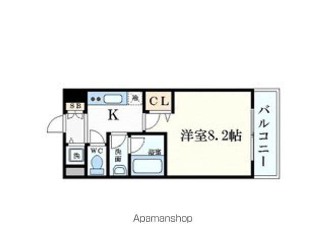 サムティ梅田Ⅱグロウアクシス(1K/5階)の間取り写真