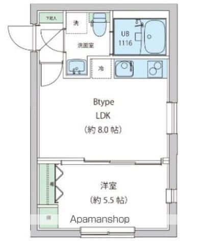 レオーネ早稲田(1LDK/1階)の間取り写真
