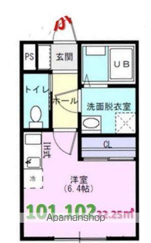クライム3(ワンルーム/1階)の間取り写真