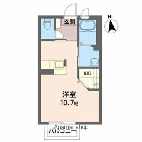 ハイム・アゼリア(ワンルーム/1階)の間取り写真