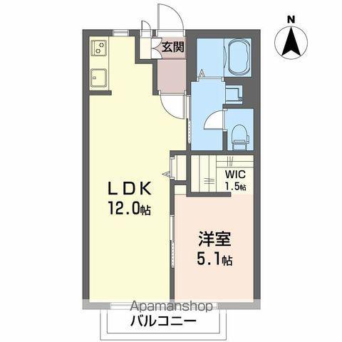 チーサー富田A(1LDK/2階)の間取り写真
