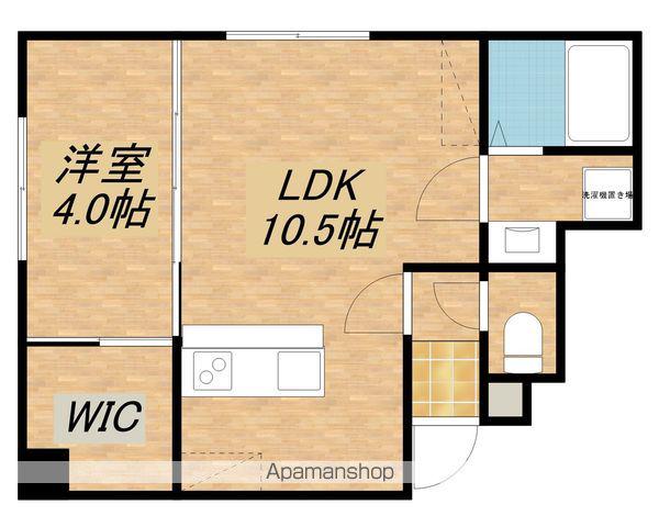 イオ・リアン坂本Ⅱ(1LDK/1階)の間取り写真