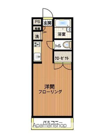 デルコホームズ別府(ワンルーム/5階)の間取り写真