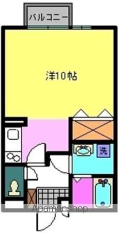 リヴェール(ワンルーム/1階)の間取り写真