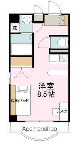 柏木YKハイツ(1K/5階)の間取り写真