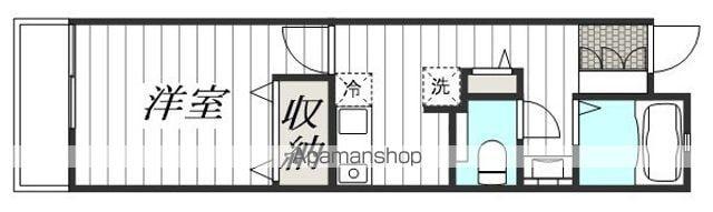 メゾングリーズ(1K/1階)の間取り写真