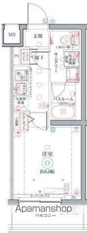クレヴィスタ井荻(1K/2階)の間取り写真