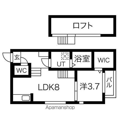 BARBBYS(1LDK/2階)の間取り写真