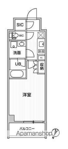 シーズンフラッツ新大塚(1K/5階)の間取り写真