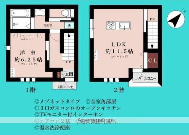 シャトーノアール(1LDK/1階)の間取り写真