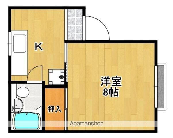 小林コーポ(1K/2階)の間取り写真