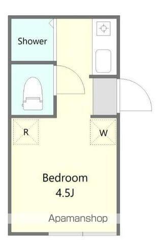 グラン柏A(ワンルーム/2階)の間取り写真