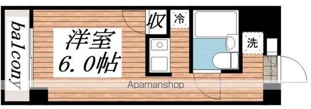 メゾン・ド・コンテス(ワンルーム/2階)の間取り写真