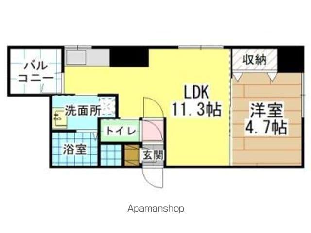 ブリッジサイド43(2LDK/3階)の間取り写真