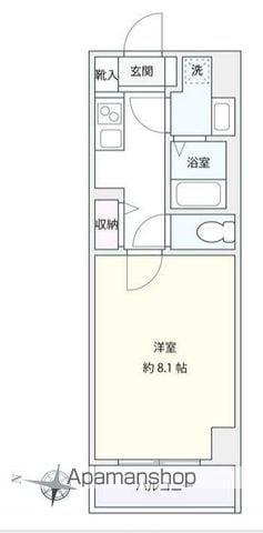 サルコスクス東駒形(1K/5階)の間取り写真