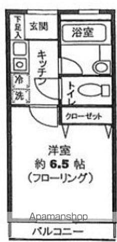 チェリータウン小金井(1K/4階)の間取り写真