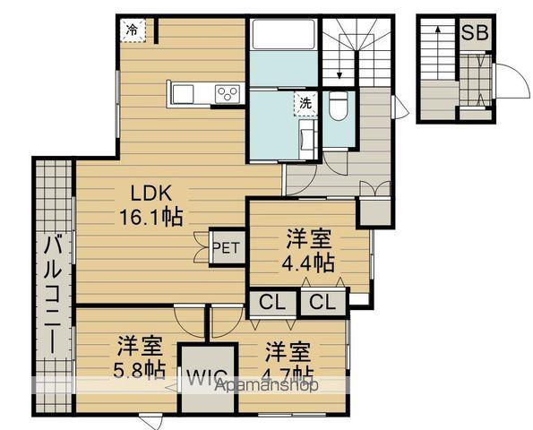 ESPERANZA(3LDK/2階)の間取り写真