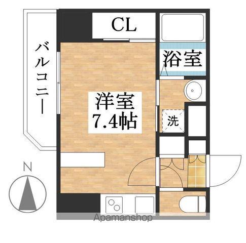 S-RESIDENCE庄内通駅前CURERE(ワンルーム/8階)の間取り写真