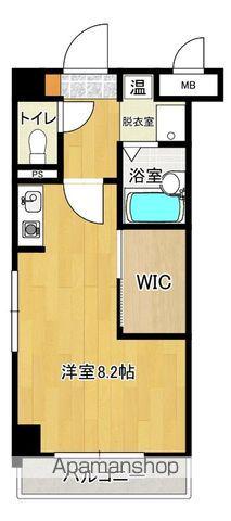 シャトレ麦野(ワンルーム/2階)の間取り写真