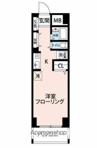 Jパークウェル中村橋(ワンルーム/2階)の間取り写真