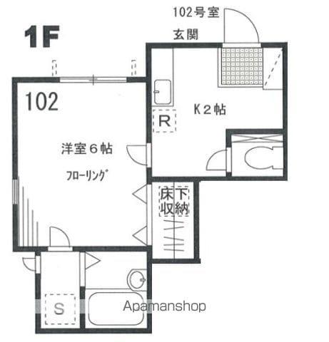ストロイエ(1K/1階)の間取り写真