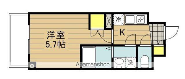 アーバンパーク北戸田(1K/1階)の間取り写真