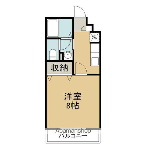 マンション風香(1K/1階)の間取り写真