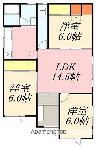 函館本線 七飯駅 徒歩12分 1階建 築51年(3LDK)の間取り写真