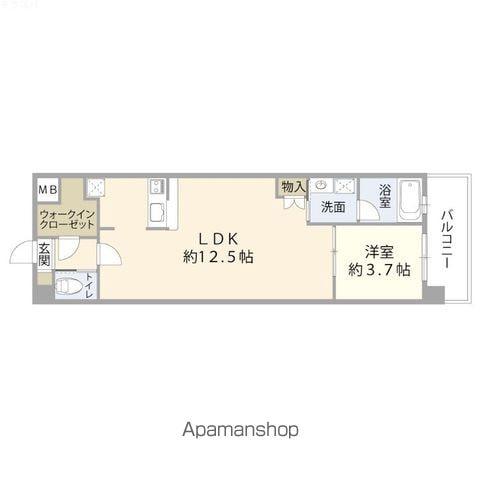 レスコ府内(1LDK/7階)の間取り写真