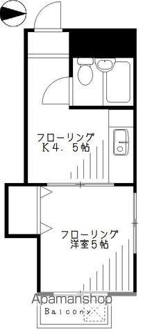 鈴木ハイム(1K/3階)の間取り写真