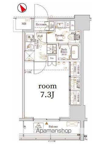 LOG駒込(1K/11階)の間取り写真